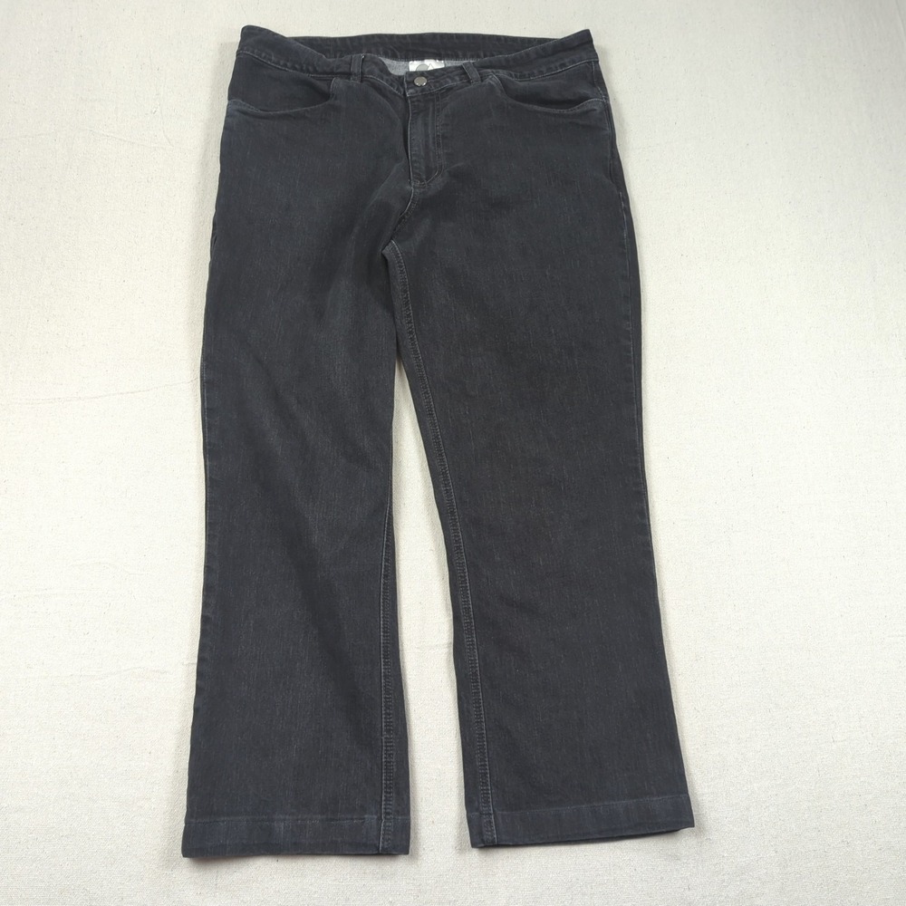 Clothing Arts Jeans Mens 36x26 Black Explorer Travel Denim Pockets Utility